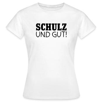 Schulz et bon - T-shirt Femme - blanc - Devant - AI Model Female 172 dark (172cm)