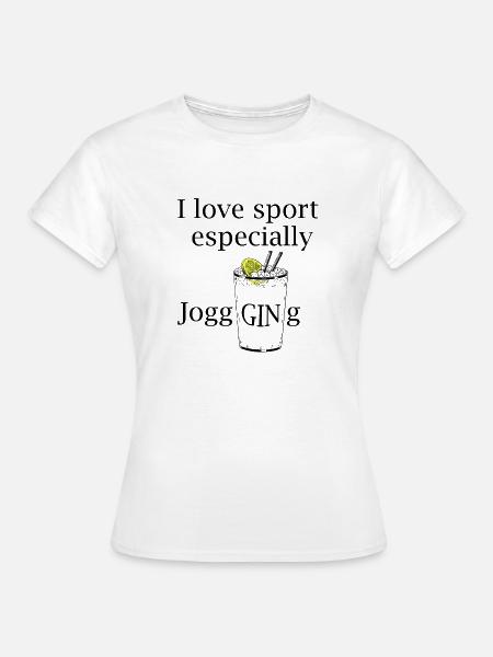 Jogging (Gin Tonic) - Frauen T-Shirt - Weiß