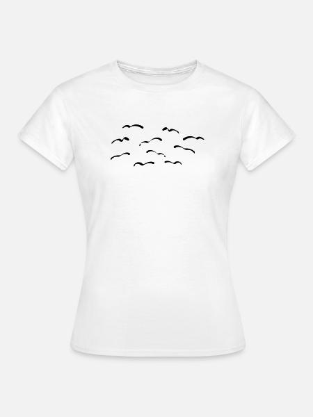 Vögel - Frauen T-Shirt - Weiß