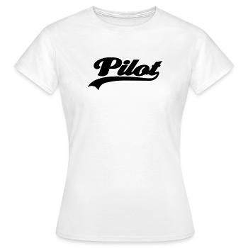 pilot - Frauen T-Shirt - Weiß - Vorne - AI Model Female 172 dark (172cm)