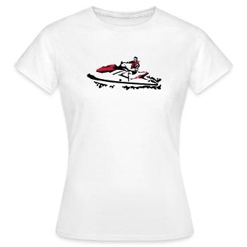 Jetski - Frauen T-Shirt - Weiß - Vorne - AI Model Female 172 dark (172cm)