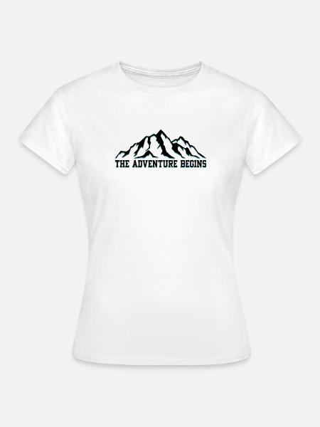 Das Abenteuer beginnt - Frauen T-Shirt - Weiß