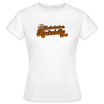 Rockabilly semi-fort - T-shirt Femme - blanc - Devant - AI Model Female 172 dark (172cm)