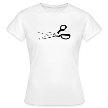 Handicraft scissors - Women's T-Shirt - white - Front - AI Model Female 172 dark (172cm)