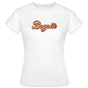 Vintage Bogota Colombie - T-shirt Femme - blanc - Devant - AI Model Female 172 dark (172cm)