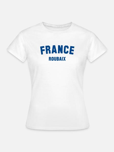 ROUBAIX France Frankreich - Frauen T-Shirt - Weiß