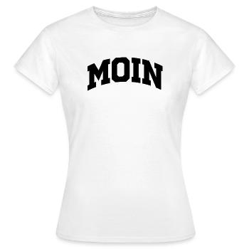 MOIN – North German in college style - Women's T-Shirt - white - Front - AI Model Female 172 dark (172cm)