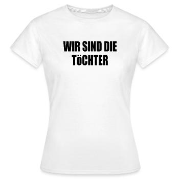 Nous sommes les filles - T-shirt Femme - blanc - Devant - AI Model Female 172 dark (172cm)