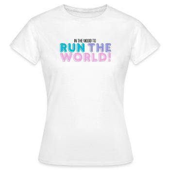 Ich regiere die Welt - Frauen T-Shirt - Weiß - Vorne - AI Model Female 172 dark (172cm)