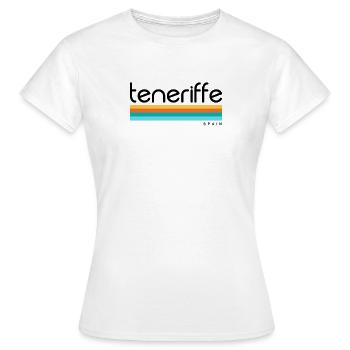 Tenerife - Espagne - Tenerife - Espagne - Espagne - T-shirt Femme - blanc - Devant - AI Model Female 172 dark (172cm)