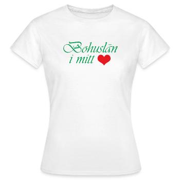 Bohuslän in meinem Herzen - Frauen T-Shirt - Weiß - Vorne - AI Model Female 172 dark (172cm)