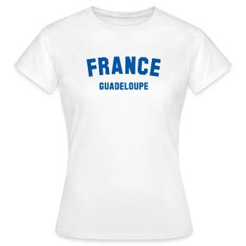 Guadeloupe France - Frauen T-Shirt - Weiß - Vorne - AI Model Female 172 dark (172cm)