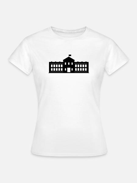 Weißes Haus - Frauen T-Shirt - Weiß
