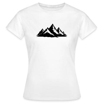 Gebirge - Frauen T-Shirt - Weiß - Vorne - AI Model Female 172 dark (172cm)
