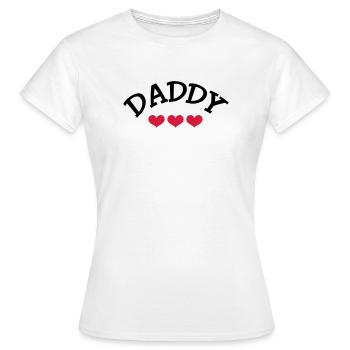 Daddy - T-shirt Femme - blanc - Devant - AI Model Female 172 dark (172cm)