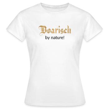 Boarisch by nature! Bayern - Frauen T-Shirt - Weiß - Vorne - AI Model Female 172 dark (172cm)