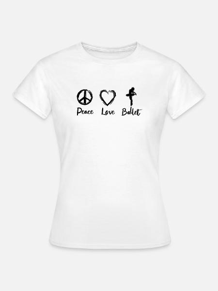 Ich liebe Ballett - Frauen T-Shirt - Weiß