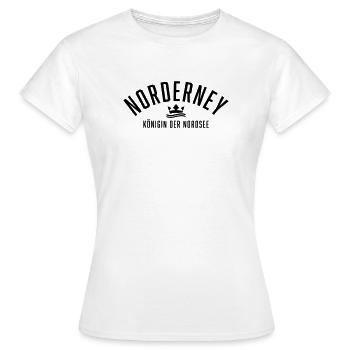 Norderney Königin der Nordsee - Frauen T-Shirt - Weiß - Vorne - AI Model Female 172 dark (172cm)
