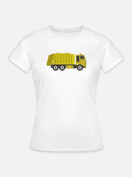 Müllwagen - Frauen T-Shirt - Weiß