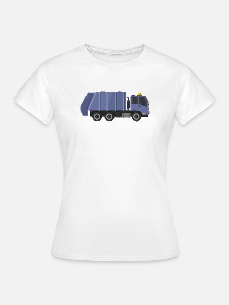 Müllwagen - Frauen T-Shirt - Weiß