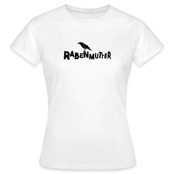 Rabenmutter - Mutter - Mama - Mami - Rabe - Frauen T-Shirt - Weiß - Vorne - AI Model Female 172 dark (172cm)