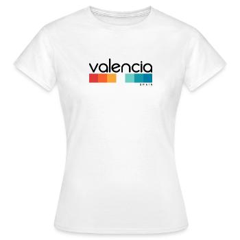 Valence - Espagne - Espagne - Espagne - T-shirt Femme - blanc - Devant - AI Model Female 172 dark (172cm)