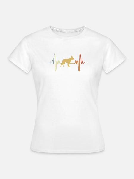 Deutscher Schäferhund Pulsschlag - Frauen T-Shirt - Weiß