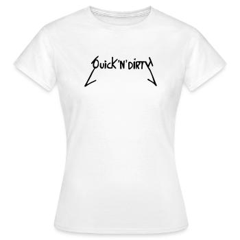 Rapide et sale - T-shirt Femme - blanc - Devant - AI Model Female 172 dark (172cm)