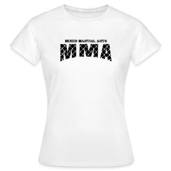 Arts martiaux mixtes MMA - T-shirt Femme - blanc - Devant - AI Model Female 172 dark (172cm)