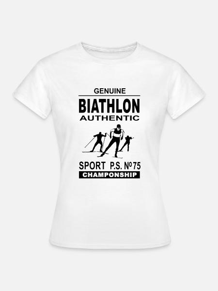 Biathlon - Biathlet - Frauen T-Shirt - Weiß