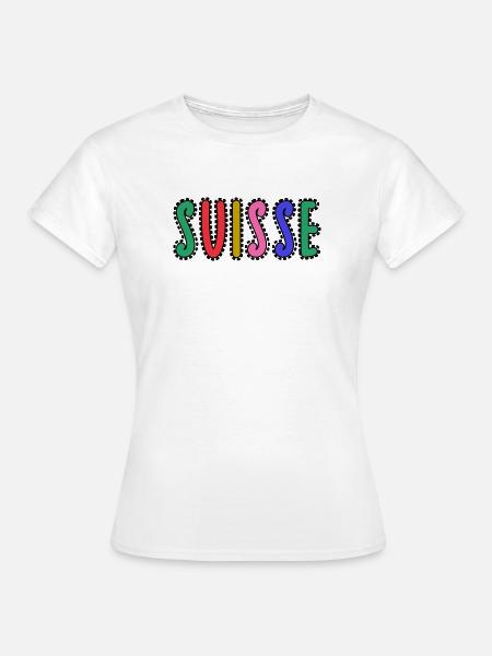 SCHWEIZ - Frauen T-Shirt - Weiß
