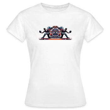 Dynamic, colorful bowlers in action - Women's T-Shirt - white - Front - AI Model Female 172 dark (172cm)