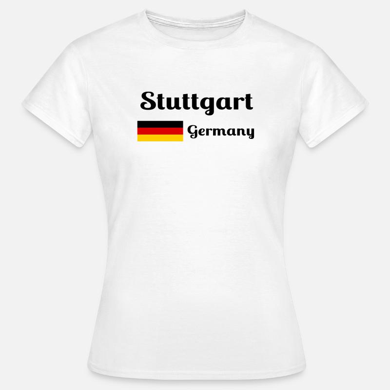 Stuttgart Germany- Stylish prints - Women's T-Shirt - white