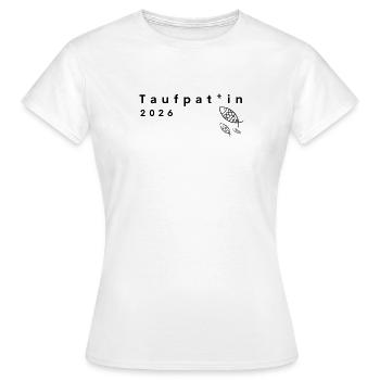 Gender-equitable sponsorship 2026 Symbol 3 Fish - Women's T-Shirt - white - Front - AI Model Female 172 dark (172cm)