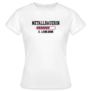 Apprentissage de métallurgiste 2ème année d’apprentissage de métallurgiste - T-shirt Femme - blanc - Devant - AI Model Female 172 dark (172cm)