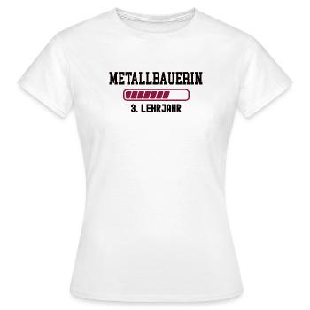 Apprentissage de métallurgiste 3e année d’apprentissage de métallurgiste - T-shirt Femme - blanc - Devant - AI Model Female 172 dark (172cm)