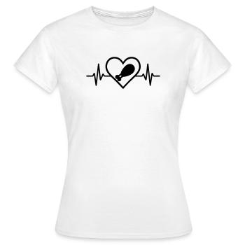 Cœur de poulet rôti Cuisine Gourmet - T-shirt Femme - blanc - Devant - AI Model Female 172 dark (172cm)