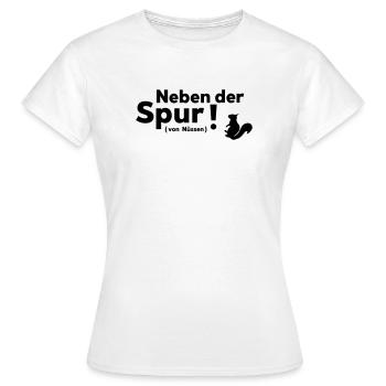 Neben der Spur - Frauen T-Shirt - Weiß - Vorne - AI Model Female 172 dark (172cm)