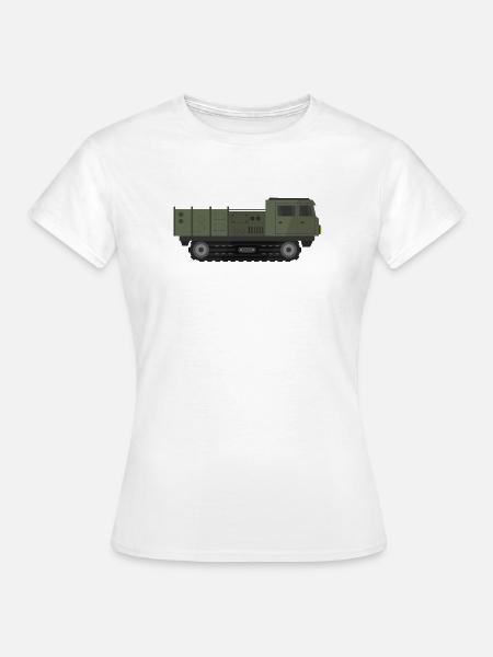 Militär-LKW - Frauen T-Shirt - Weiß