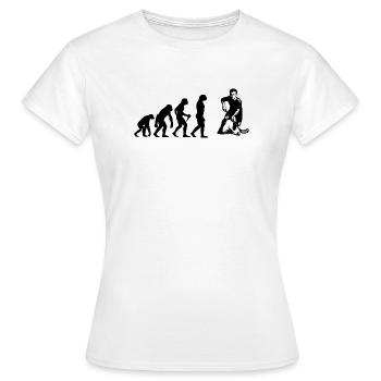 Floorball Stil für jeden Anlass - Frauen T-Shirt - Weiß - Vorne - AI Model Female 172 dark (172cm)