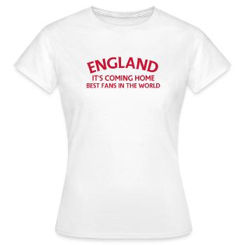 Hommage des supporters locaux de l’Angleterre - T-shirt Femme - blanc - Devant - AI Model Female 172 dark (172cm)