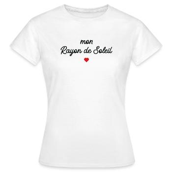 Mein Sonnenschein - Frauen T-Shirt - Weiß - Vorne - AI Model Female 172 dark (172cm)