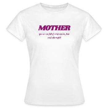 Sigura design Mom's love - Women's T-Shirt - white - Front - AI Model Female 172 dark (172cm)