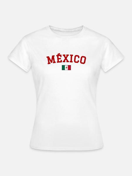 Mexiko Flagge Design Rot - Frauen T-Shirt - Weiß