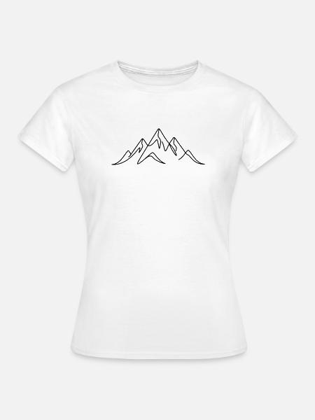 Gebirge - Frauen T-Shirt - Weiß