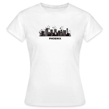 Phoenicians Skyline Phoenix - Women's T-Shirt - white - Front - AI Model Female 172 dark (172cm)