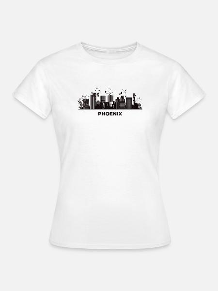 Phoenicians Skyline Phoenix - Frauen T-Shirt - Weiß