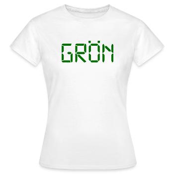 Vert - LCD - T-shirt Femme - blanc - Devant - AI Model Female 172 dark (172cm)