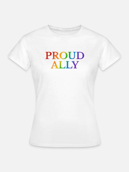 LGBTQ Ally Pride - Frauen T-Shirt - Weiß