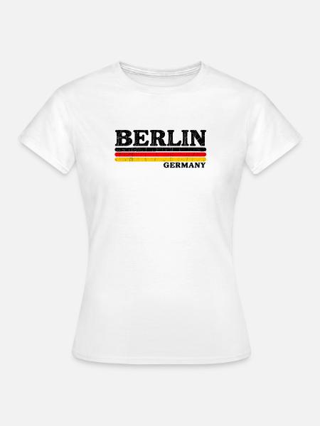 Berlin - Deutschland - Germany - Berliner Bär - Frauen T-Shirt - Weiß